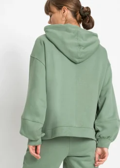 Sudadera con capucha oversize en mezcla de algodón suave