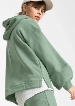 Sudadera con capucha oversize en mezcla de algodón suave