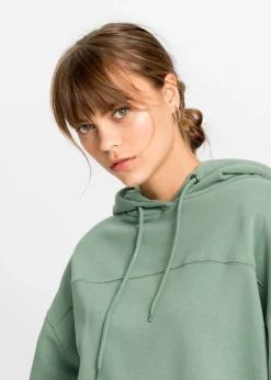 Sudadera con capucha oversize en mezcla de algodón suave