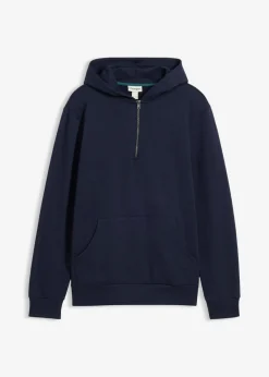 Sudadera con capucha y cremallera de algodón orgánico puro