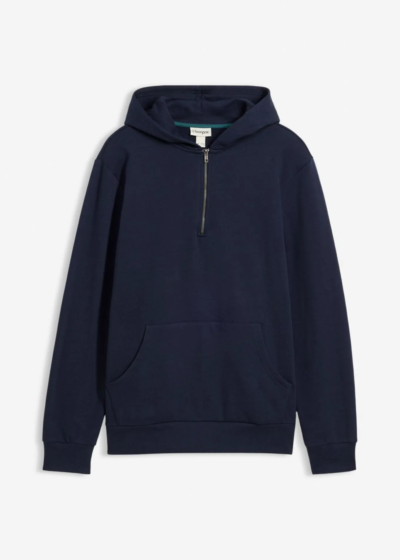 Sudadera con capucha y cremallera de algodón orgánico puro
