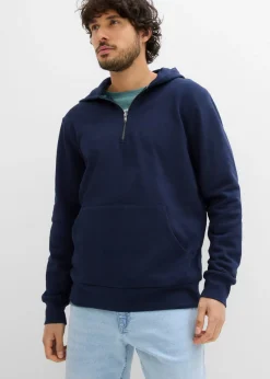 Sudadera con capucha y cremallera de algodón orgánico puro