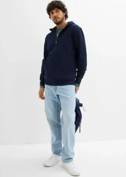 Sudadera con capucha y cremallera de algodón orgánico puro