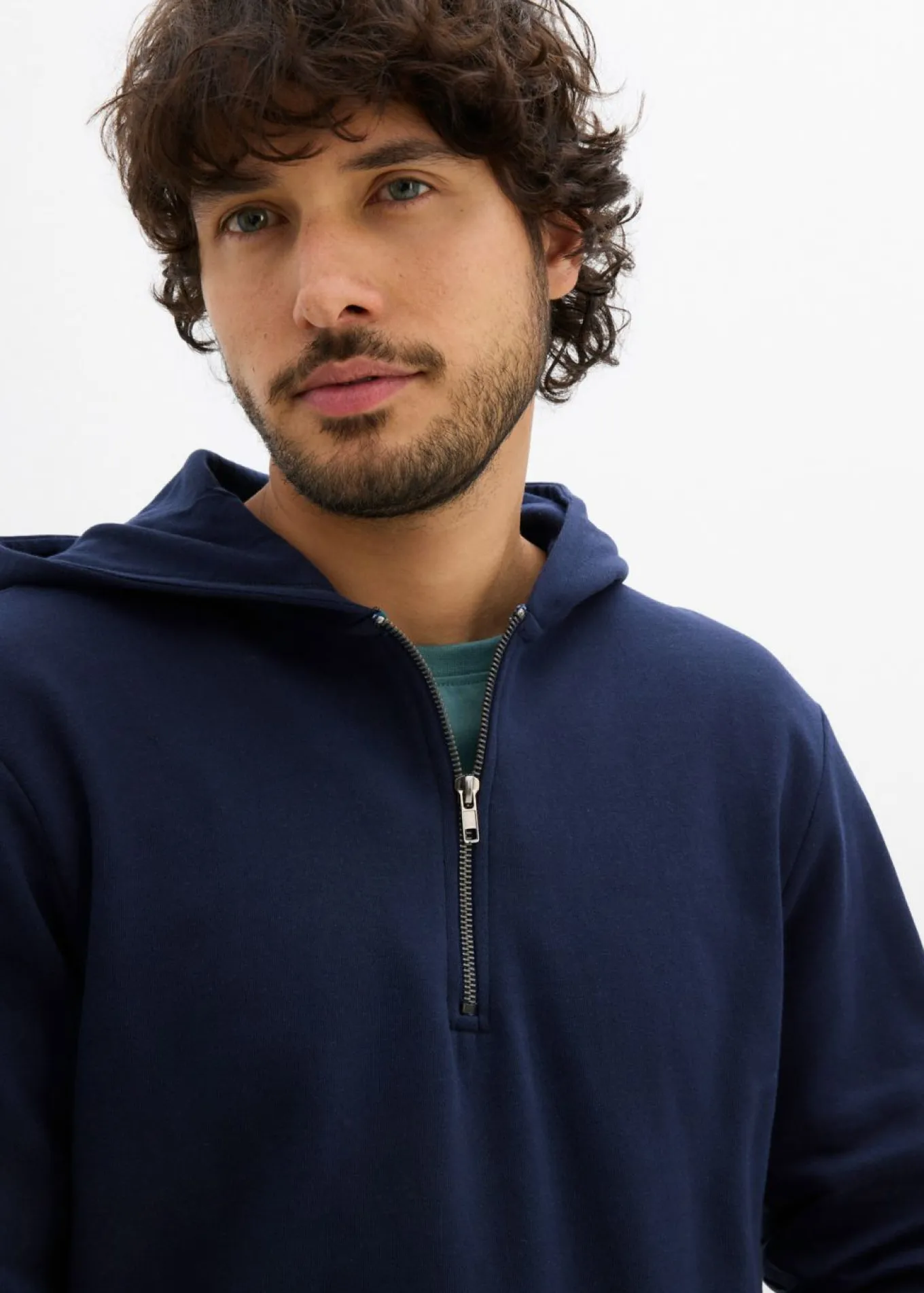 Sudadera con capucha y cremallera de algodón orgánico puro