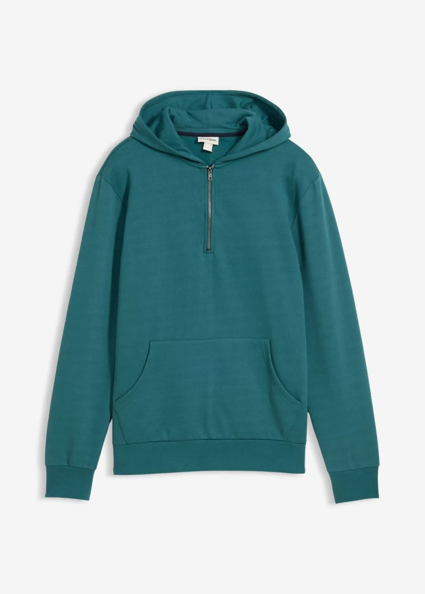 Sudadera con capucha y cremallera de algodón orgánico puro