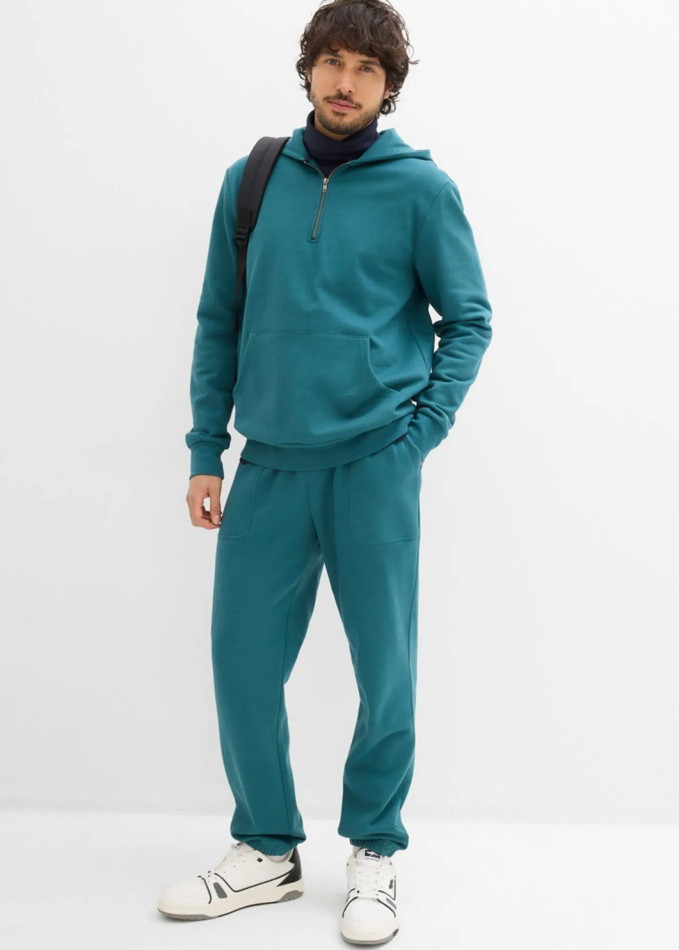 Sudadera con capucha y cremallera de algodón orgánico puro