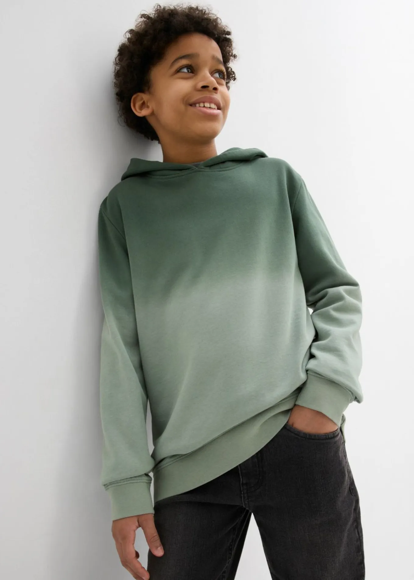 Sudadera con capucha y degradado cromático