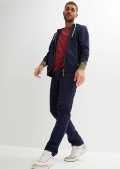 Sudadera con capucha y detalles de piel sintética