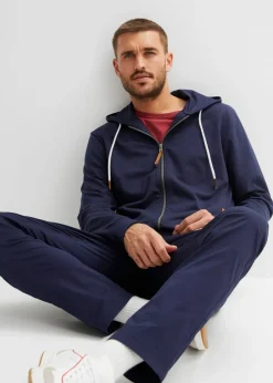Sudadera con capucha y detalles de piel sintética