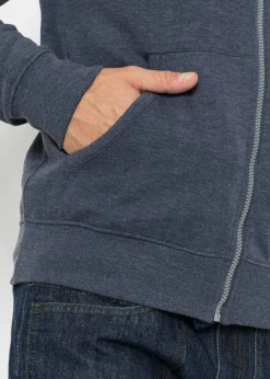 Sudadera con capucha y detalles de piel sintética