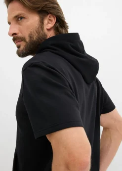 Sudadera con capucha y manga corta