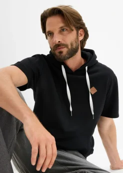 Sudadera con capucha y manga corta