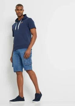 Sudadera con capucha y manga corta