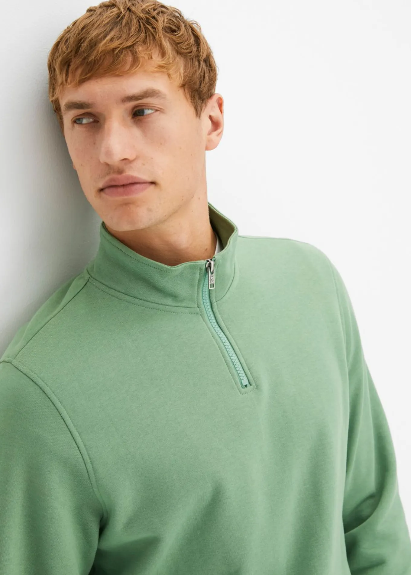 Sudadera con cuello troyer