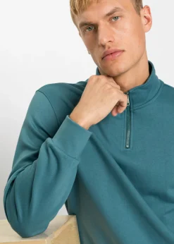 Sudadera con cuello troyer