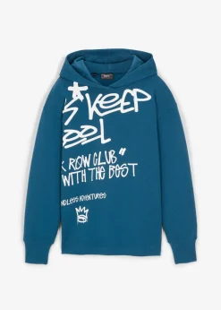 Sudadera con estampado de grafiti de algodón orgánico puro