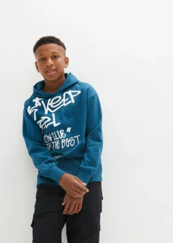 Sudadera con estampado de grafiti de algodón orgánico puro