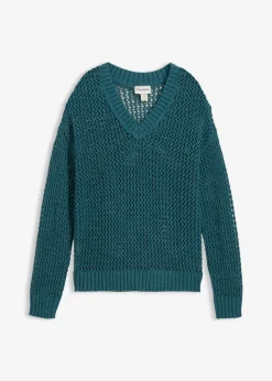 Sudadera de ajour de mezcla de lino ligero