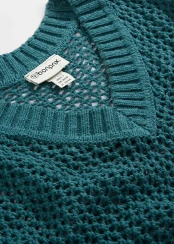 Sudadera de ajour de mezcla de lino ligero