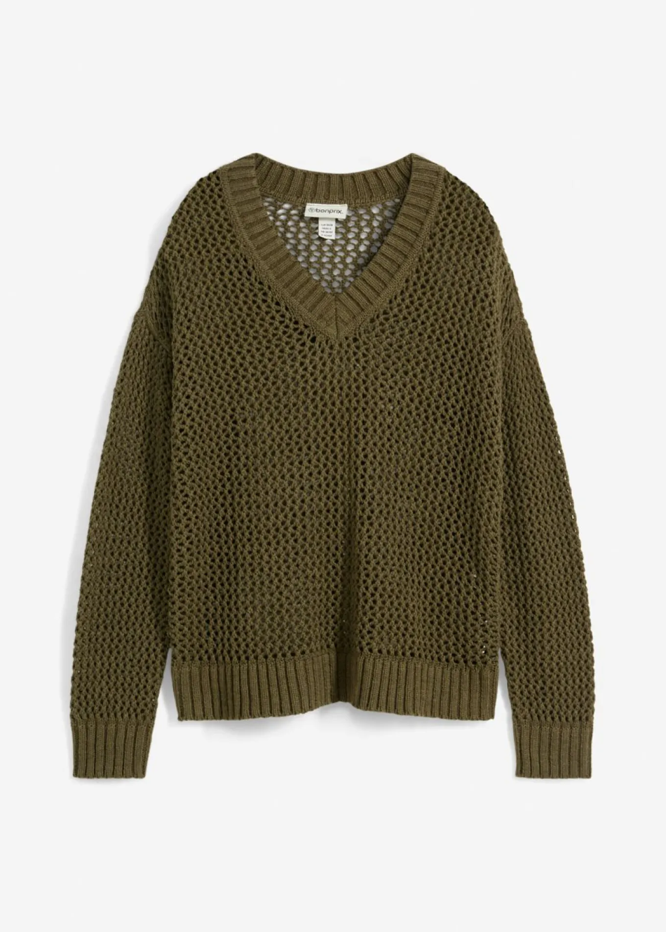 Sudadera de ajour de mezcla de lino ligero