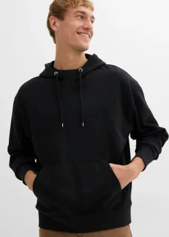 Sudadera de algodón orgánico puro con capucha y corte holgado