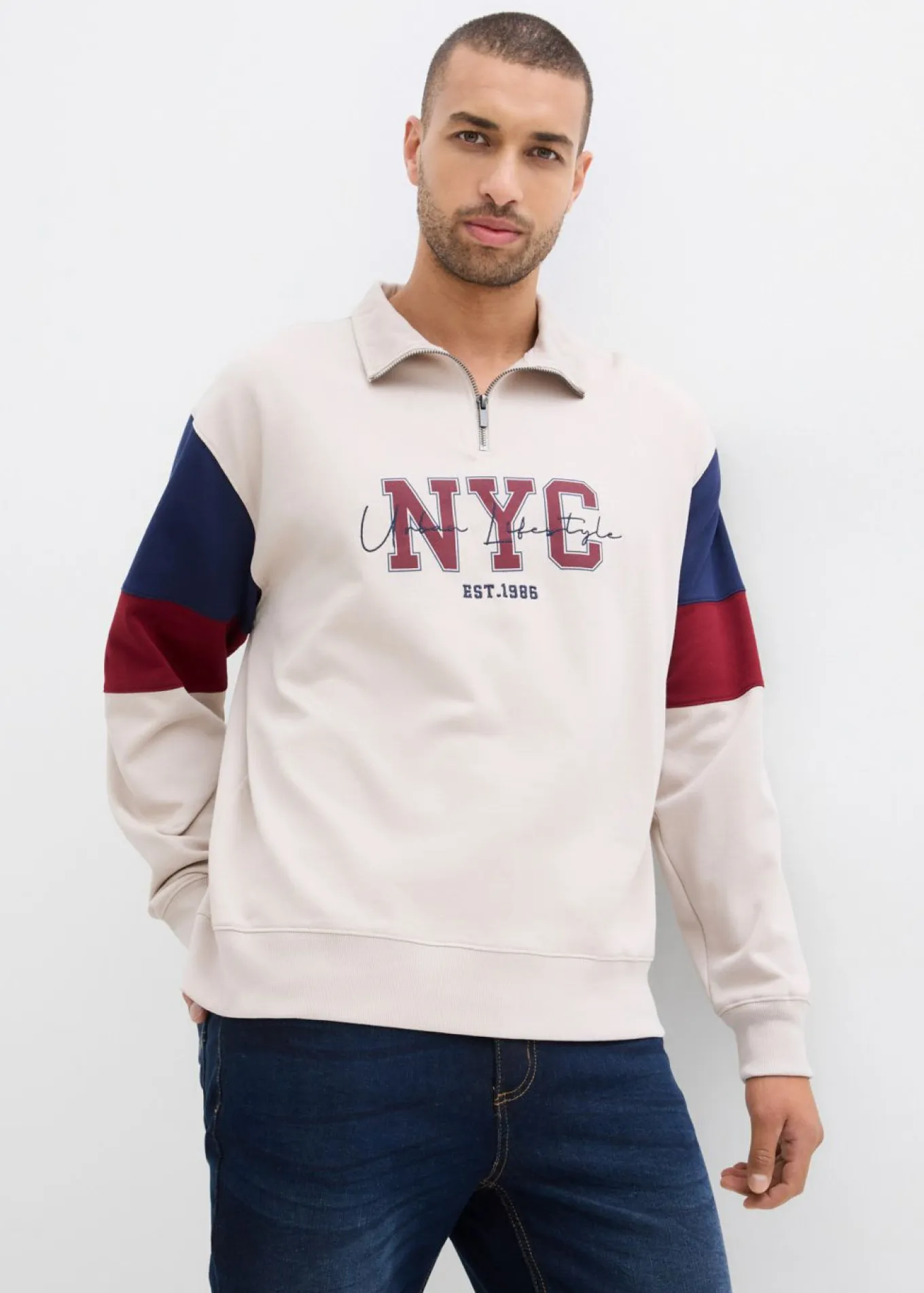 Sudadera de algodón orgánico puro, loose fit