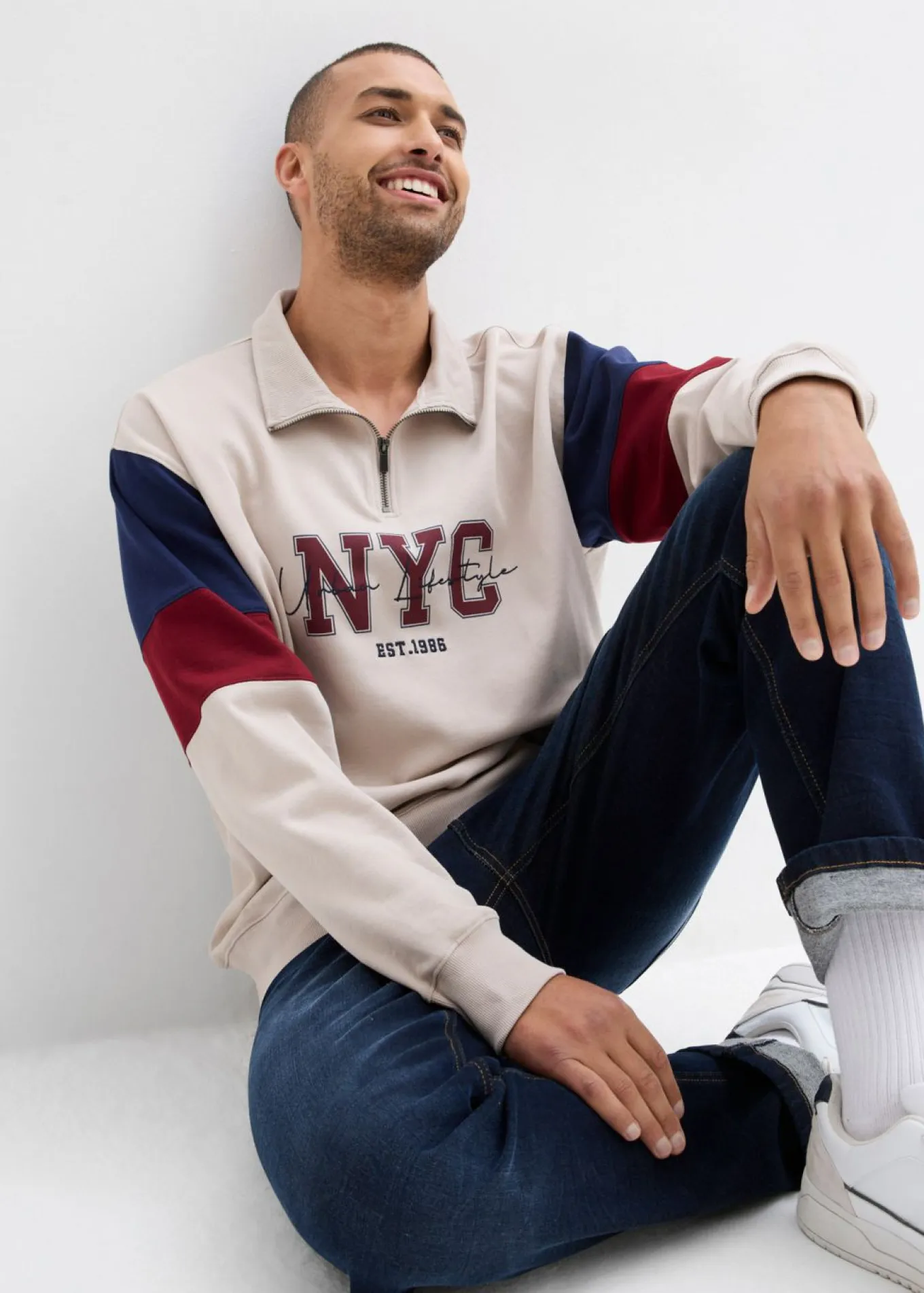 Sudadera de algodón orgánico puro, loose fit