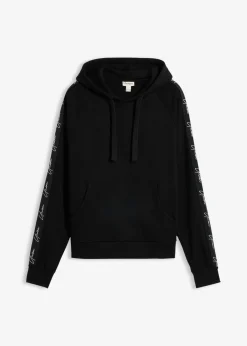 Sudadera de algodón orgánico puro con capucha y corte holgado