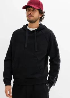 Sudadera de algodón orgánico puro con capucha y corte holgado