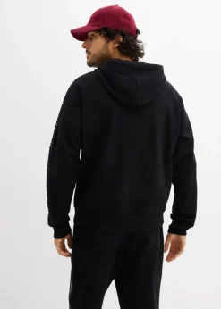 Sudadera de algodón orgánico puro con capucha y corte holgado