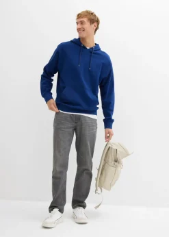 Sudadera de algodón orgánico puro con capucha y corte holgado
