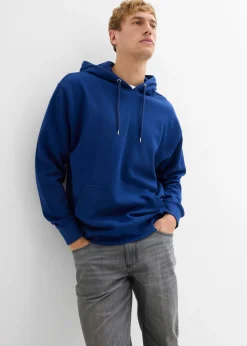 Sudadera de algodón orgánico puro con capucha y corte holgado