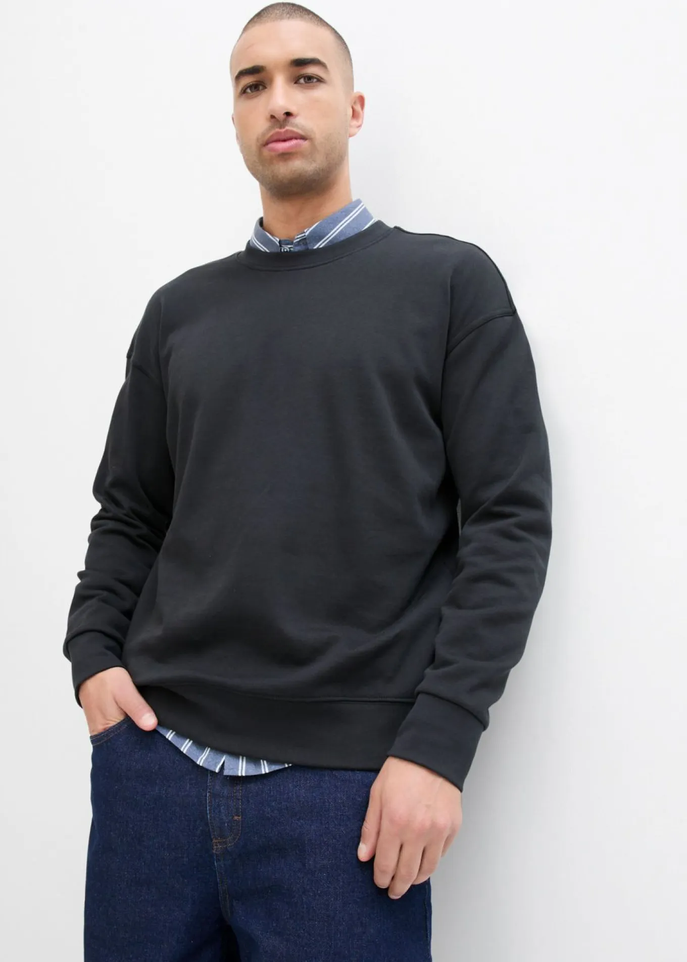 Sudadera de algodón orgánico puro, loose fit