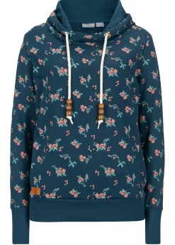 Sudadera de algodón puro con capucha y cordones