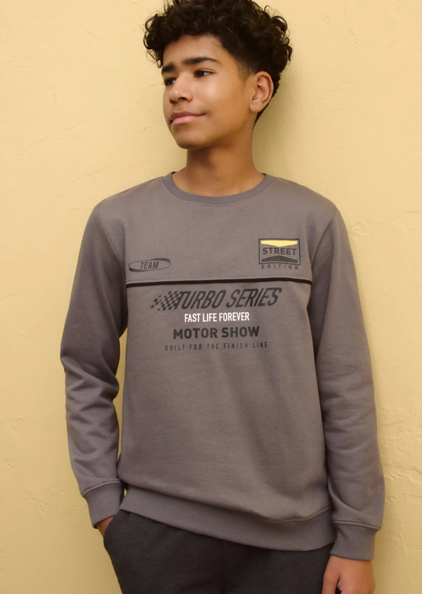 Sudadera en mezcla suave de algodón