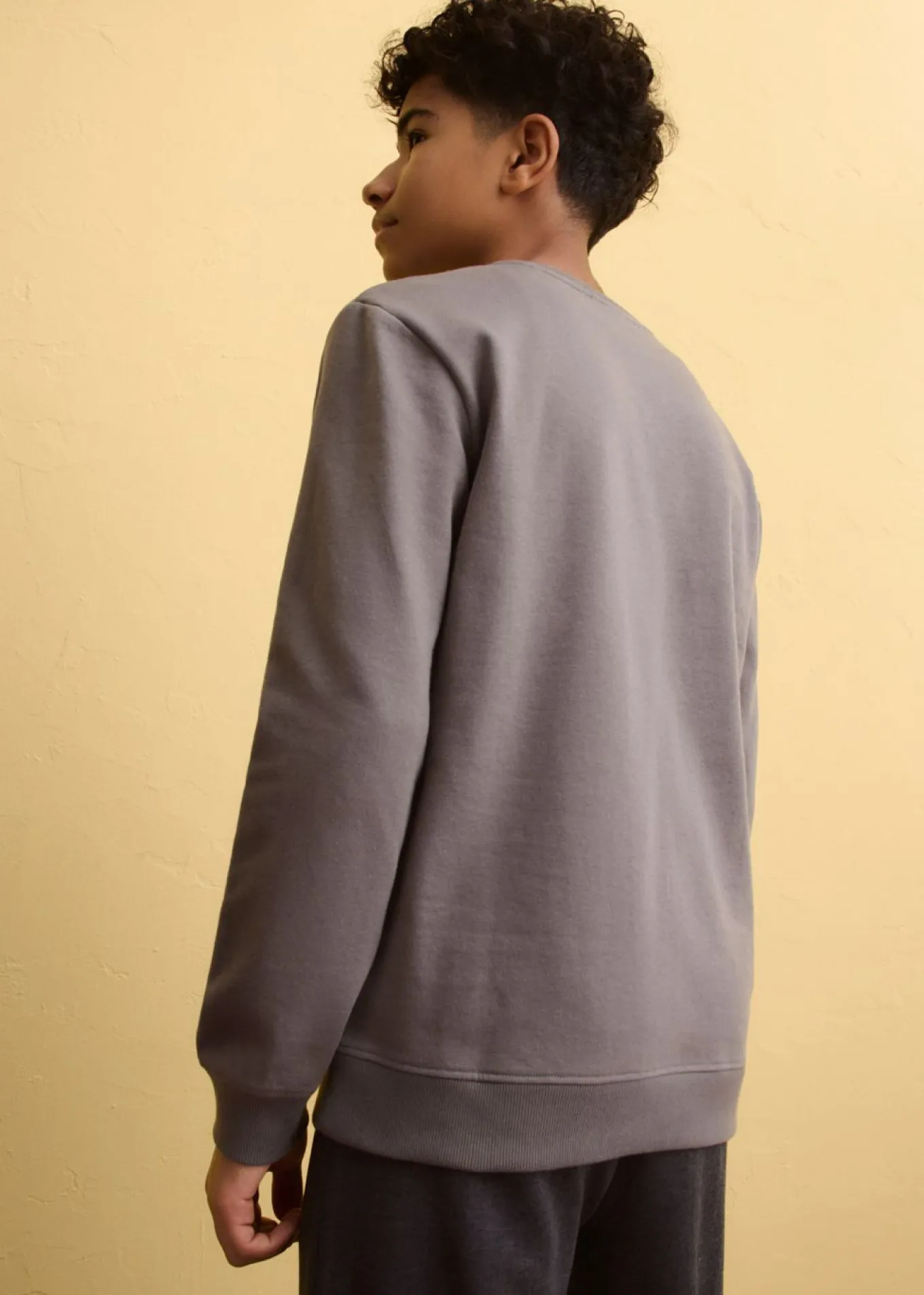 Sudadera en mezcla suave de algodón
