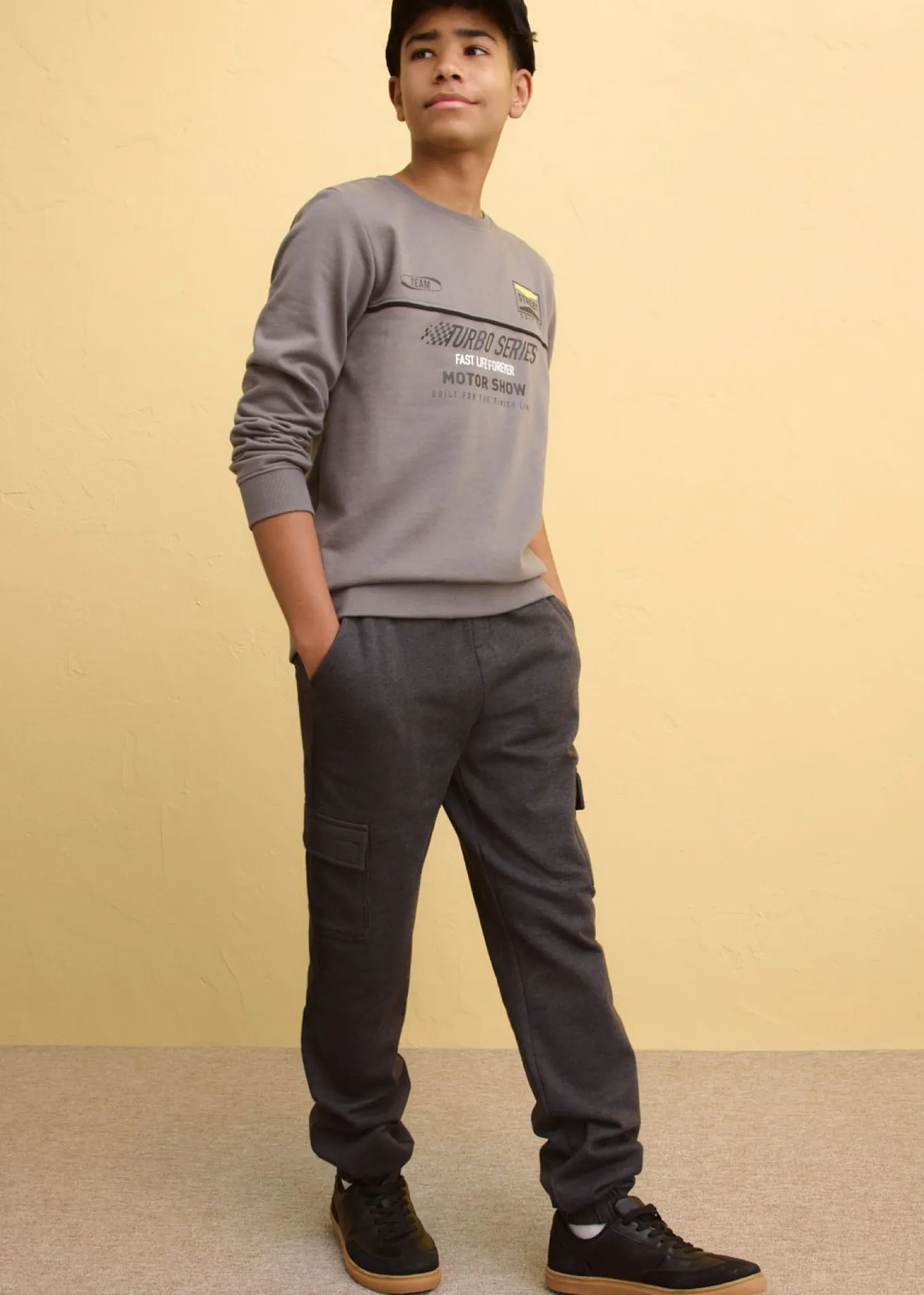 Sudadera en mezcla suave de algodón