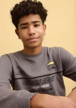 Sudadera en mezcla suave de algodón