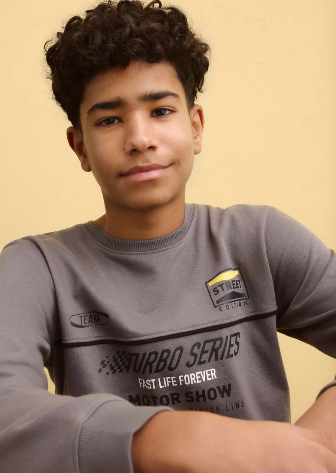 Sudadera en mezcla suave de algodón