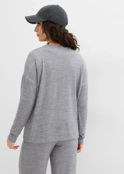 Sudadera holgada con aspecto de punto