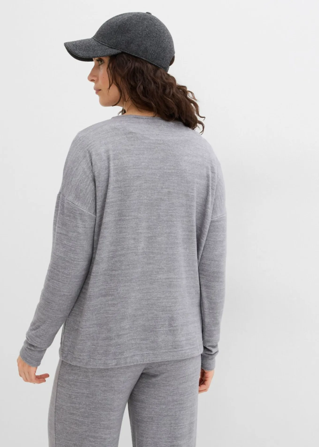 Sudadera holgada con aspecto de punto