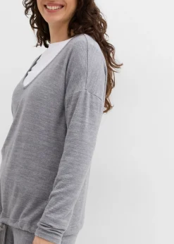 Sudadera holgada con aspecto de punto