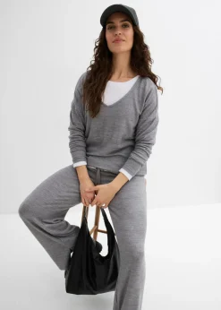 Sudadera holgada con aspecto de punto