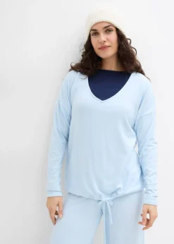 Sudadera holgada con aspecto de punto