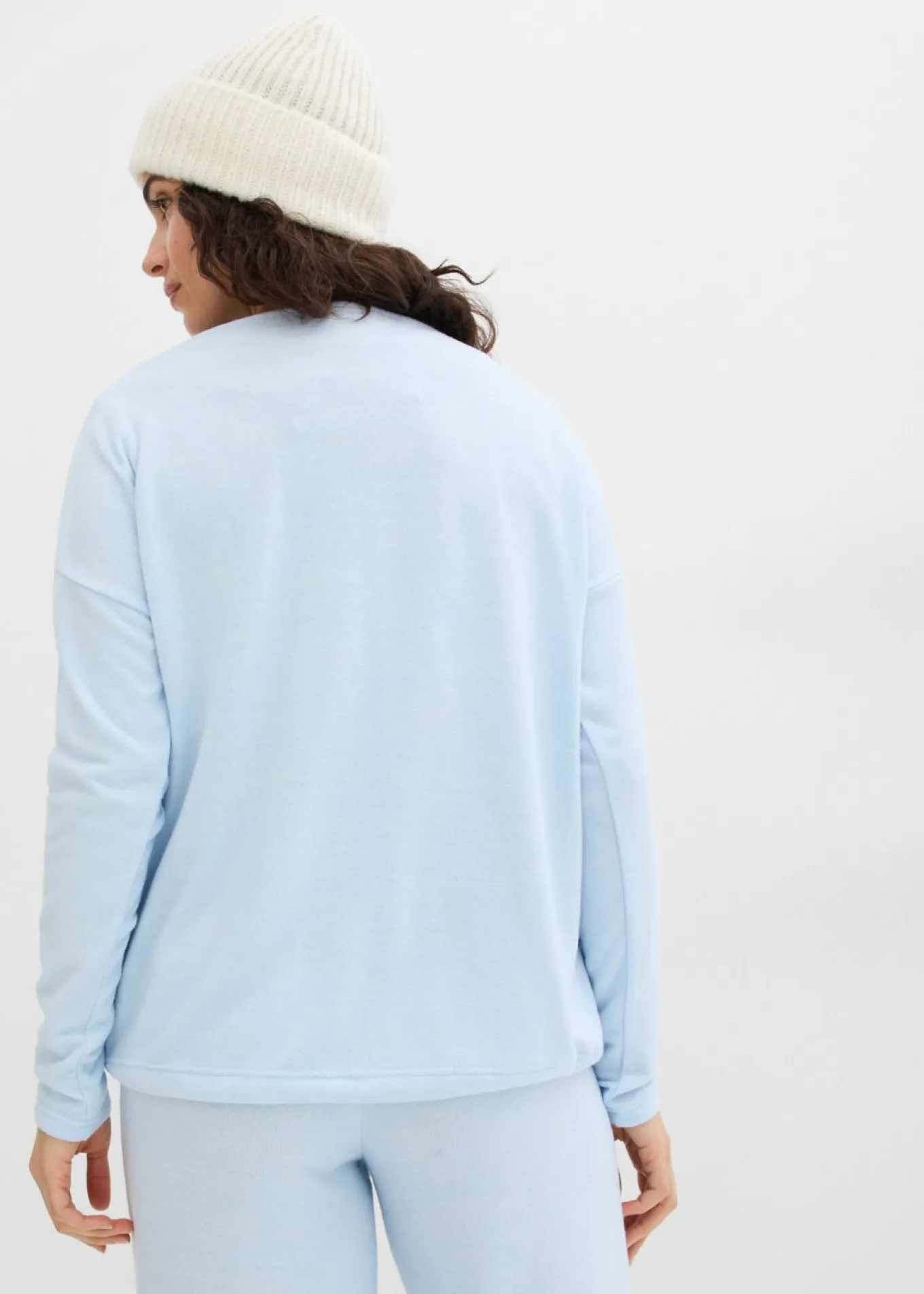 Sudadera holgada con aspecto de punto