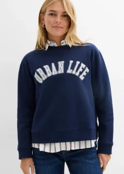Sudadera holgada de algodón puro