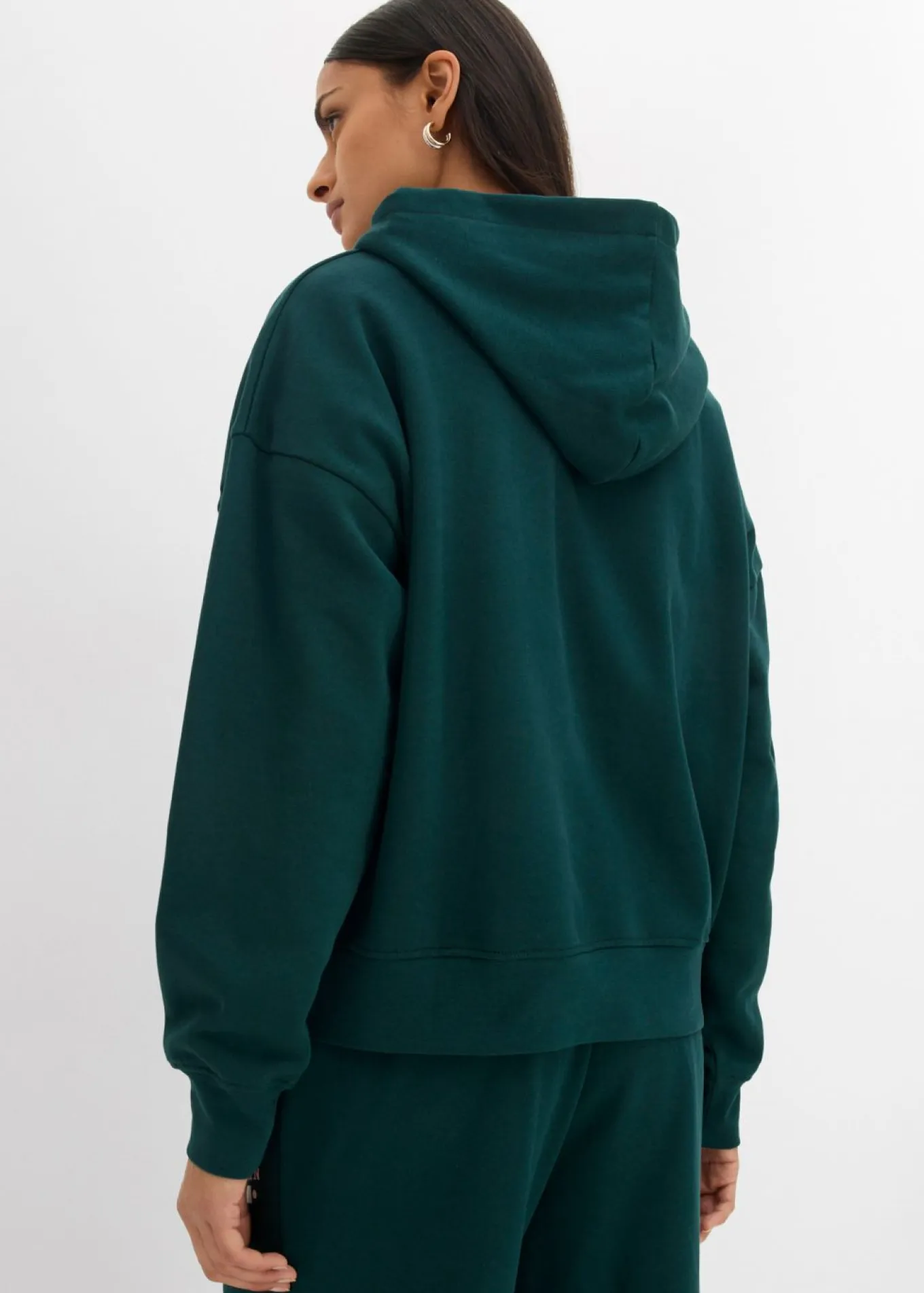 Sudadera holgada de algodón puro con capucha