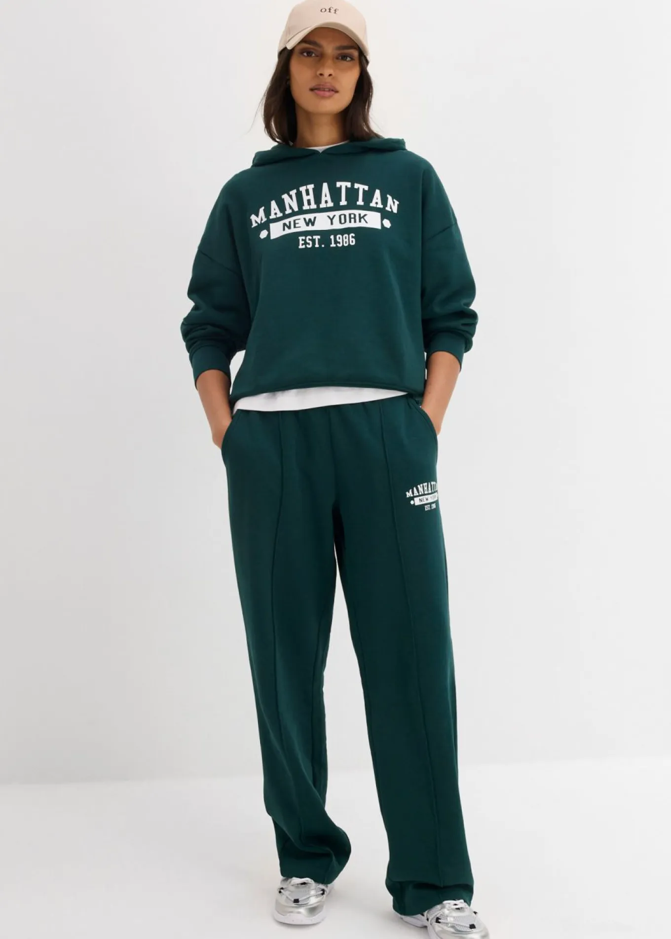 Sudadera holgada de algodón puro con capucha