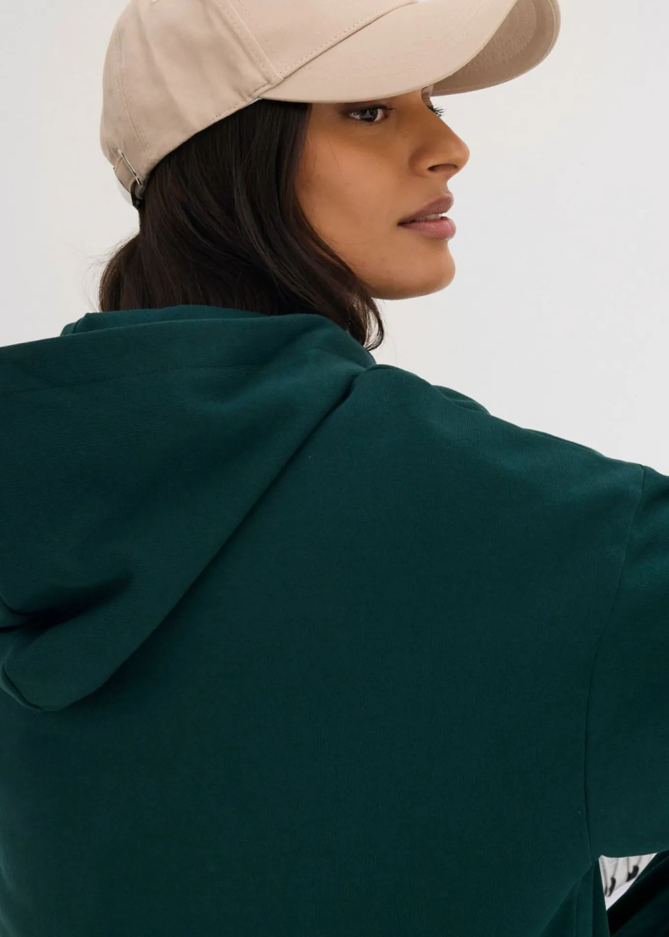 Sudadera holgada de algodón puro con capucha