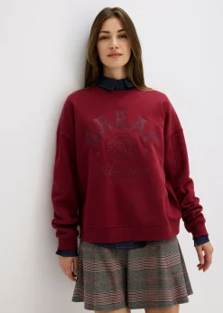 Sudadera holgada de algodón puro